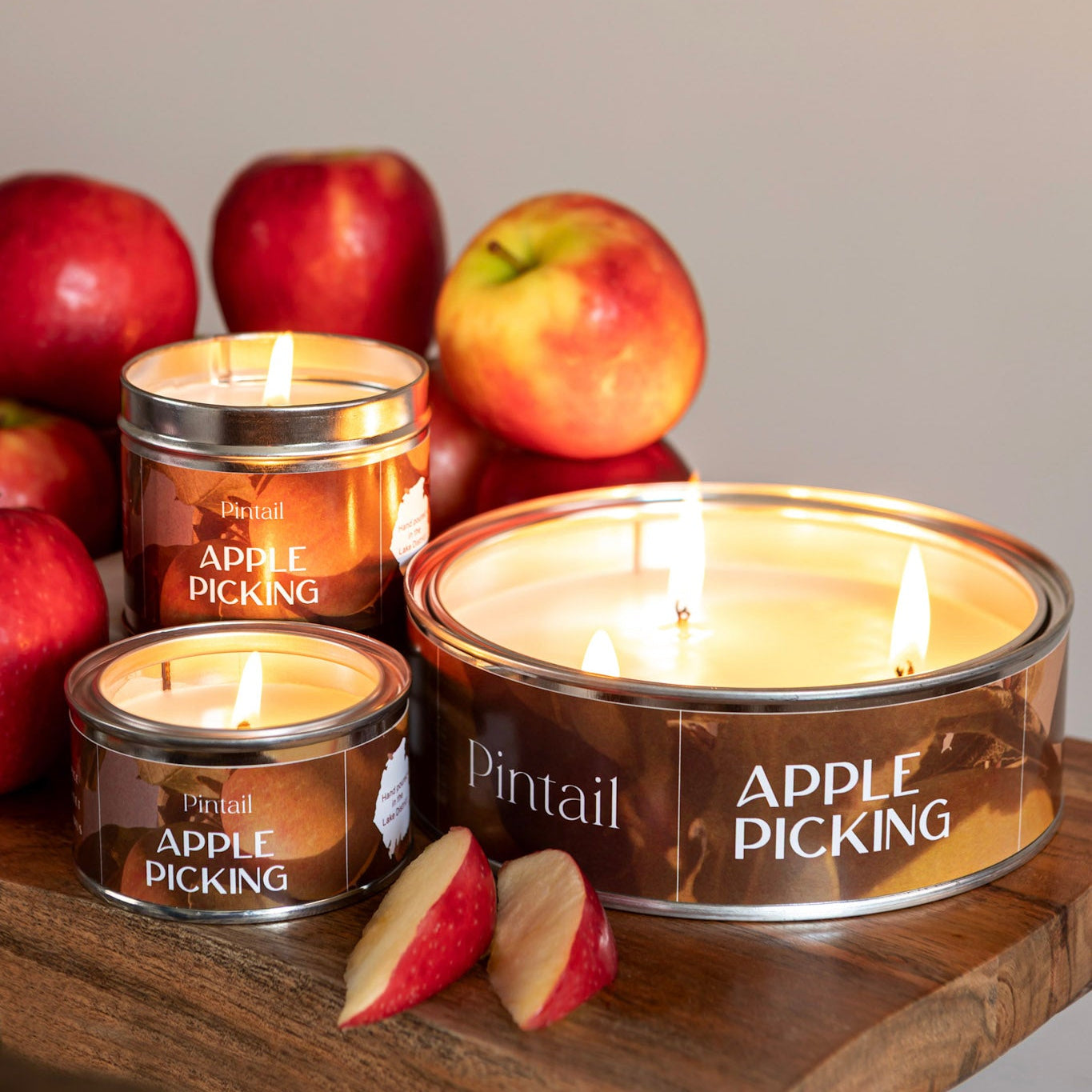 Apple Picking Classic Tin Candle