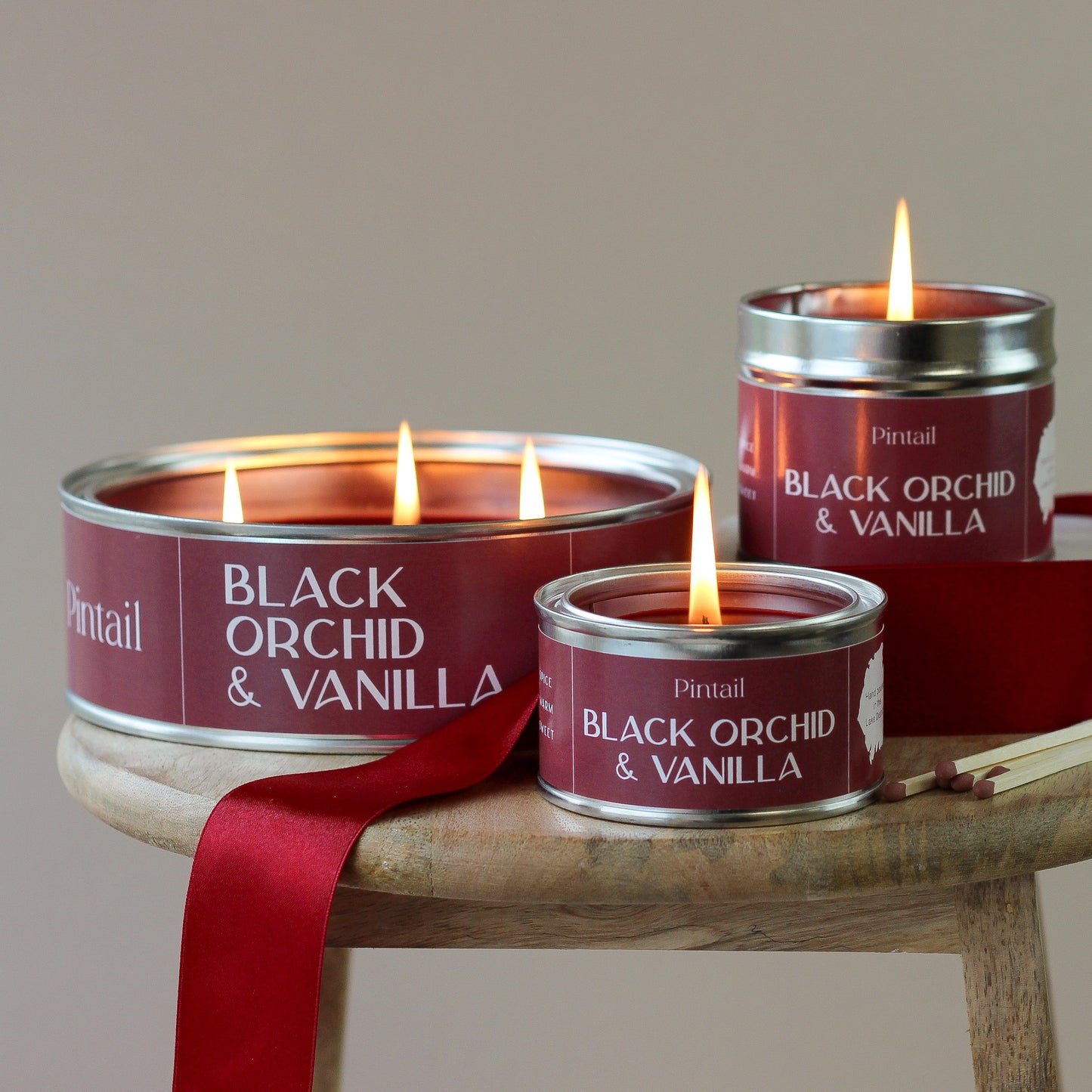 Black Orchid & Vanilla Paint Pot Candle Six Pack