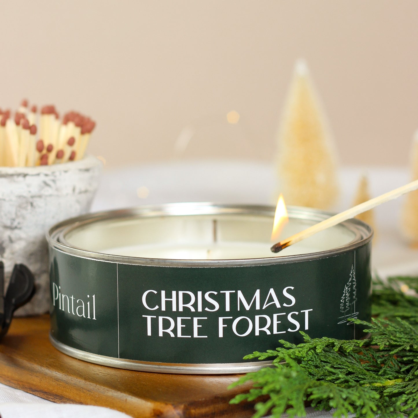 Christmas Tree Forest Triple Wick Candle