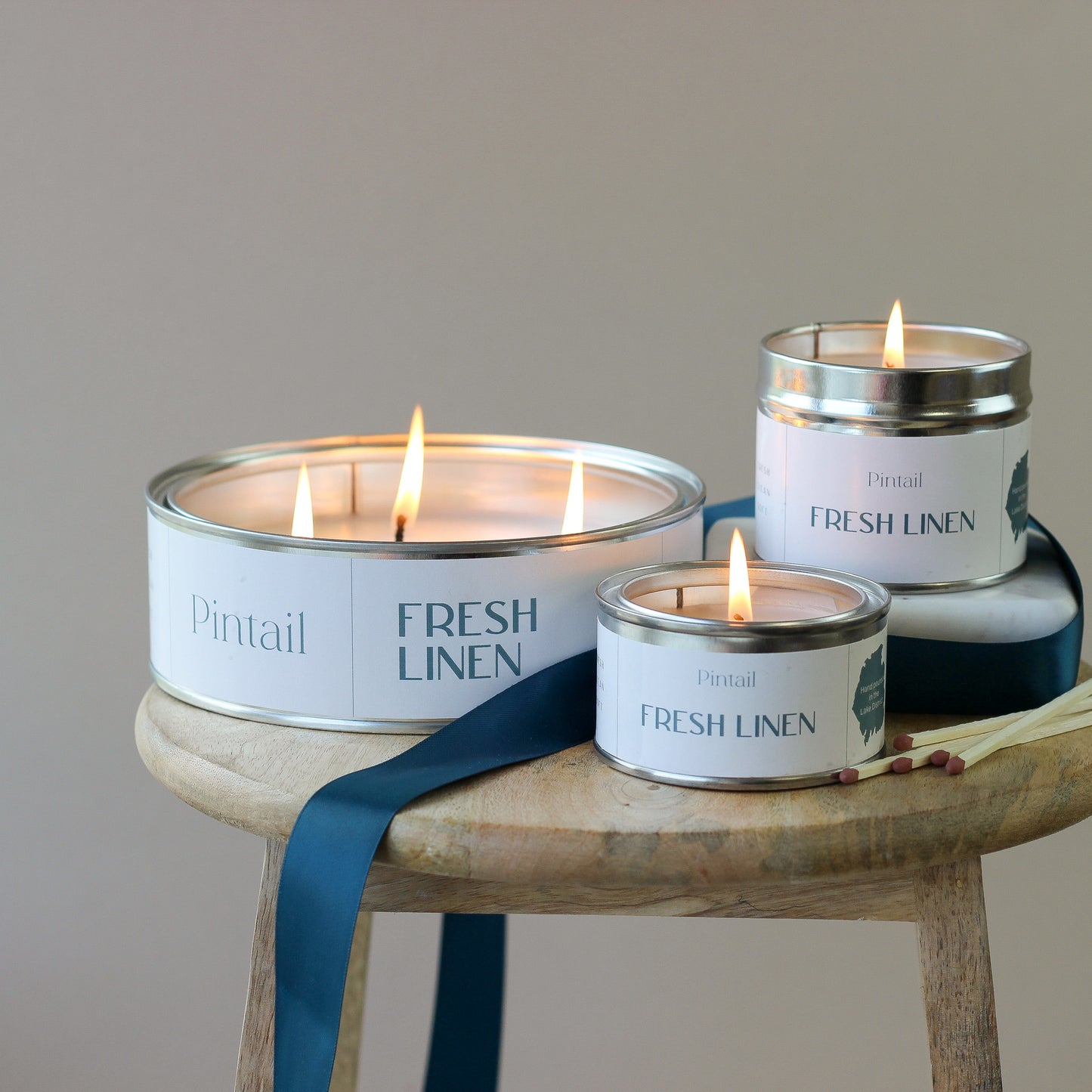 Fresh Linen Classic Tin Candle