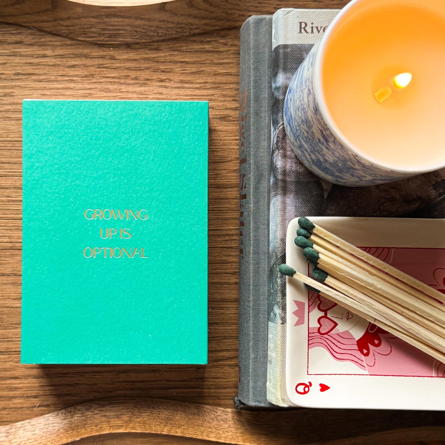 "Growing Up Is Optional" Matchbox