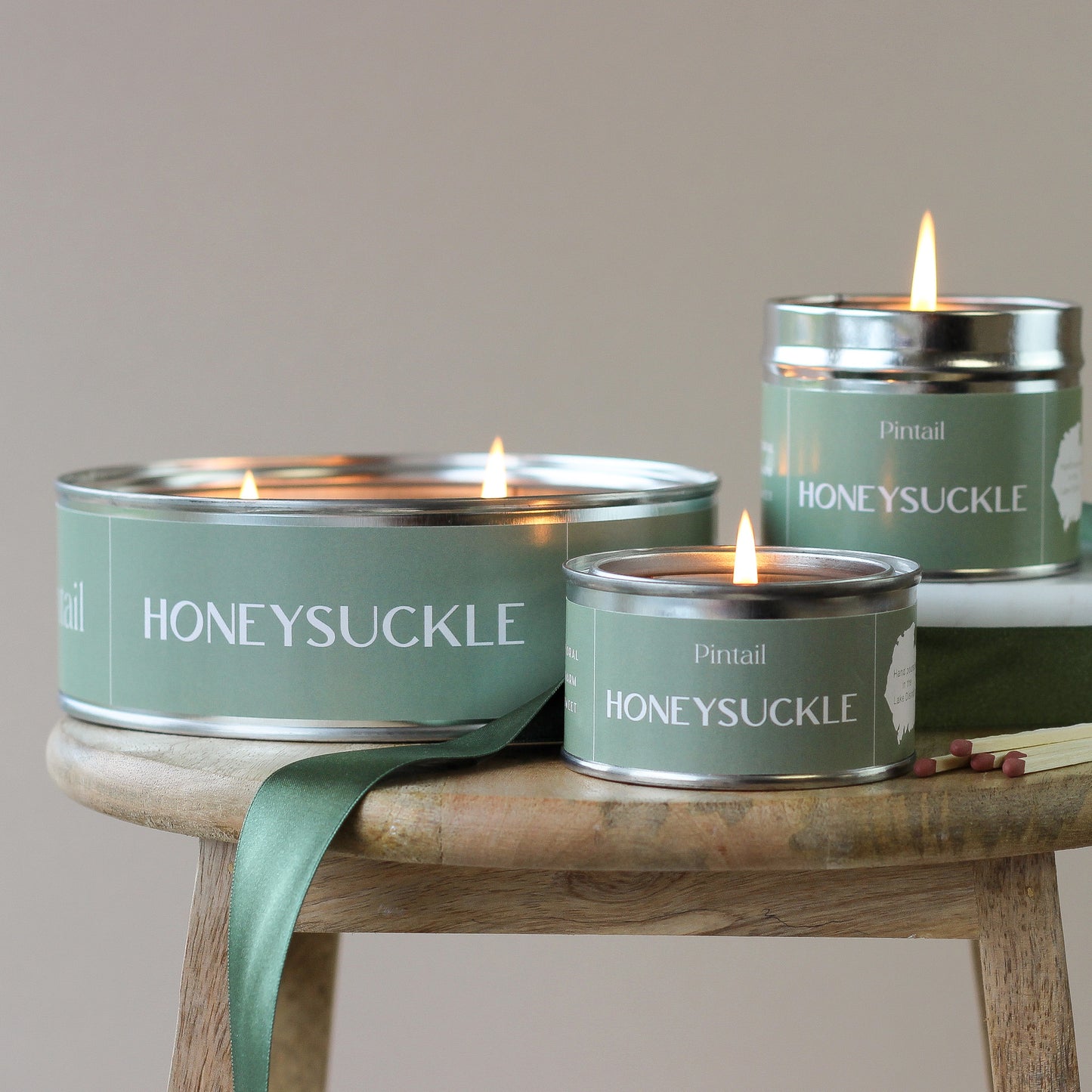Honeysuckle Classic Tin Candle