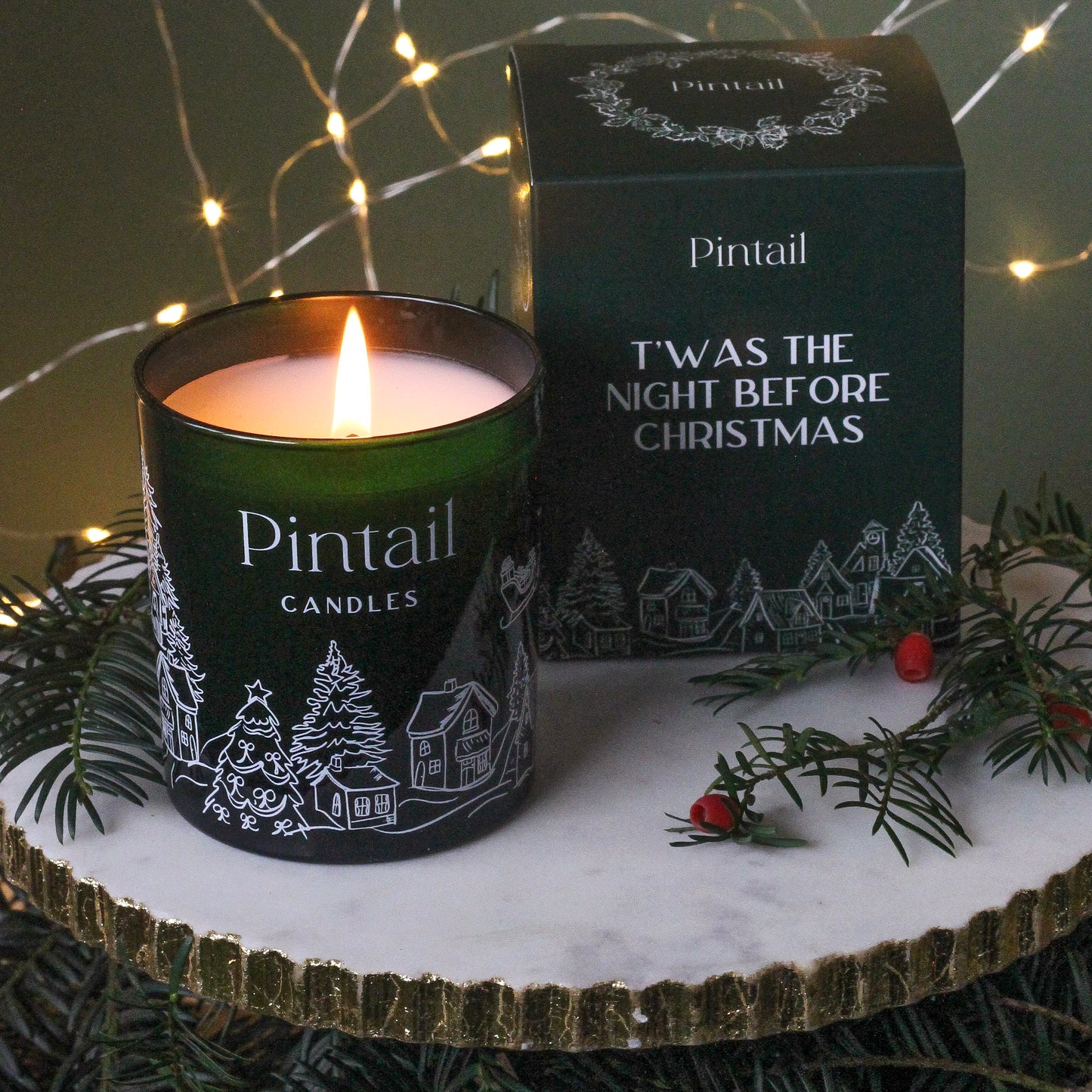 Christmas Glass Candle