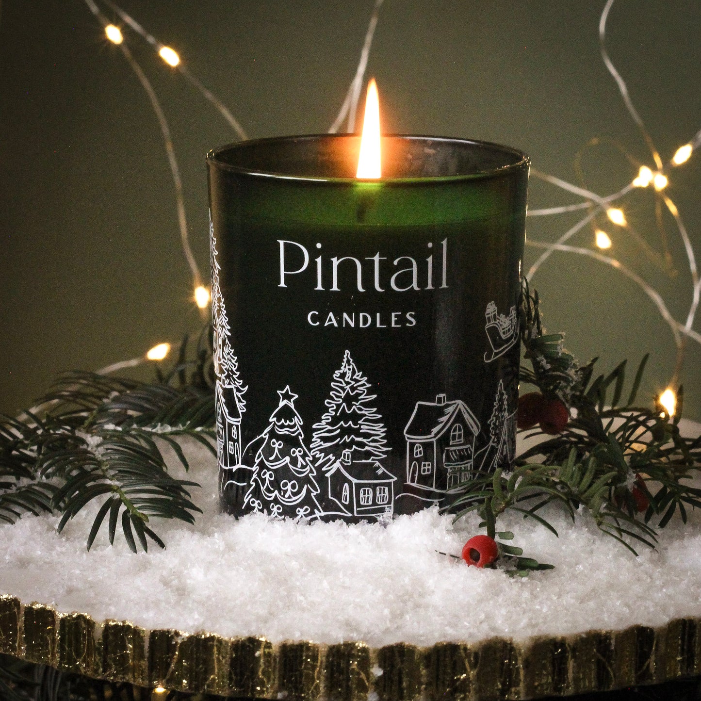 Christmas Glass Candle