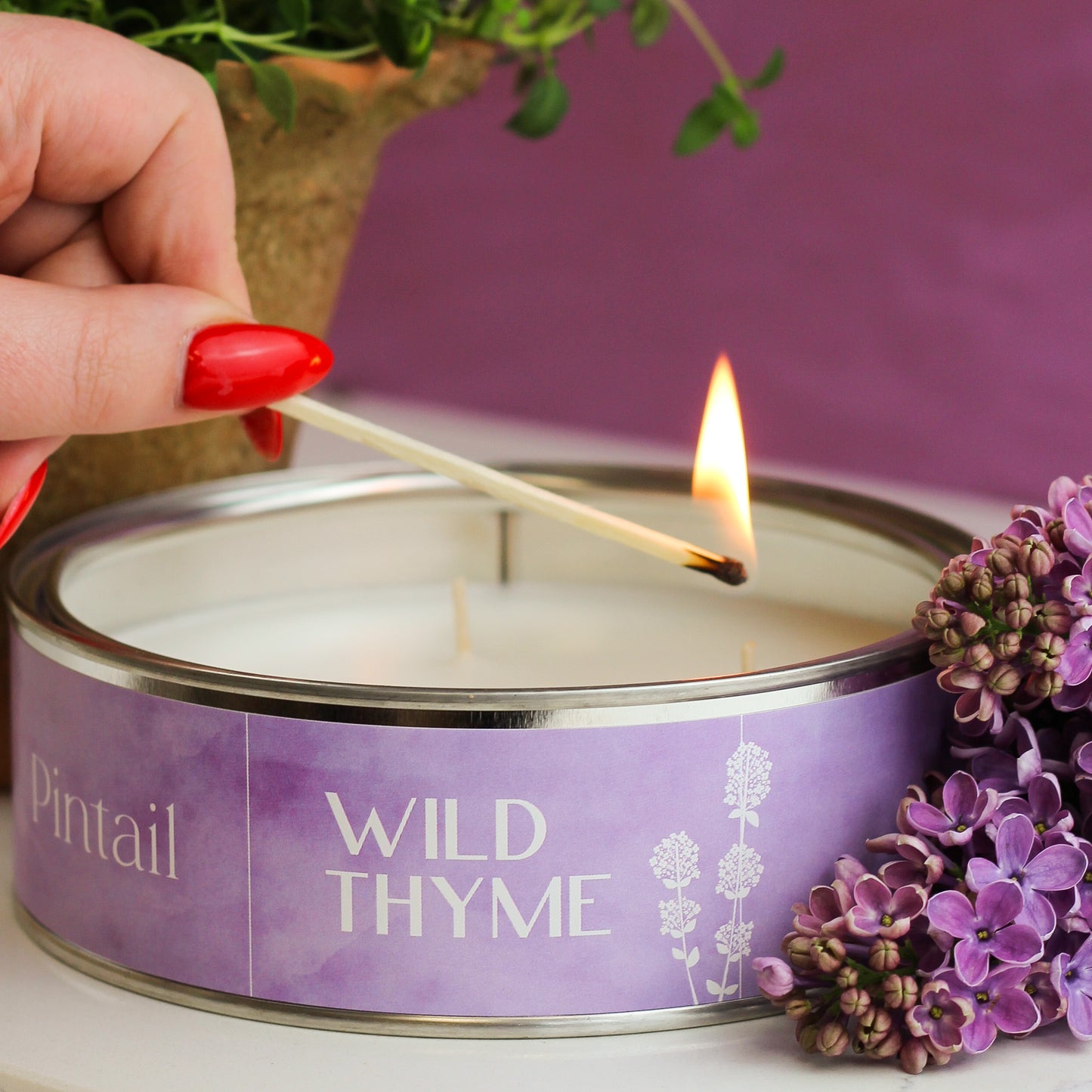 Wild Thyme Triple Wick