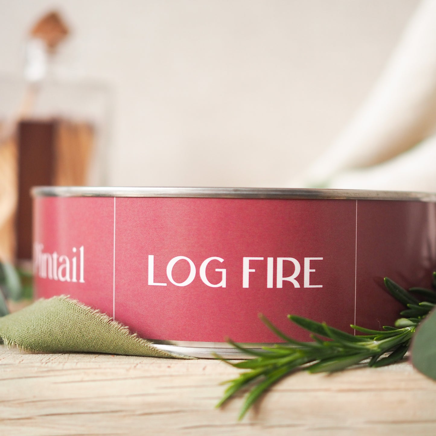 Log Fire Triple Wick