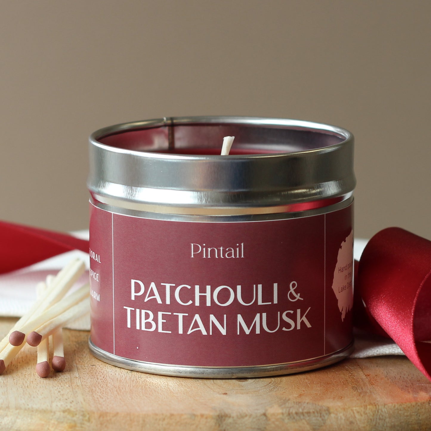 Patchouli & Tibetan Musk Classic Tin Candle