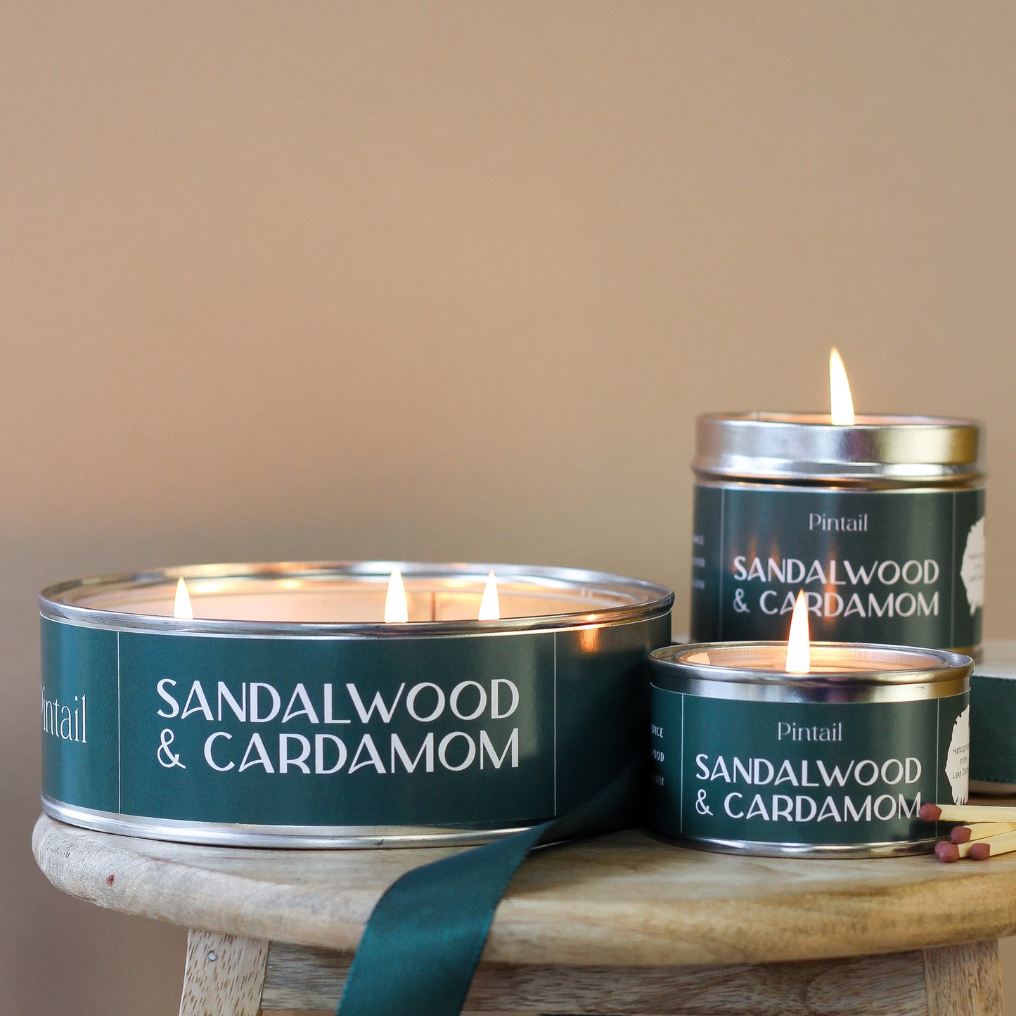 Sandalwood & Cardamom Classic Tin Candle