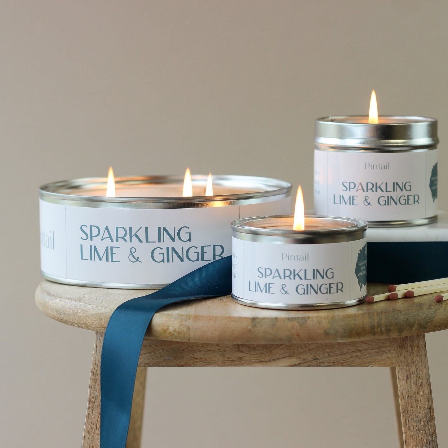 Sparkling Lime & Ginger Classic Tin Candle