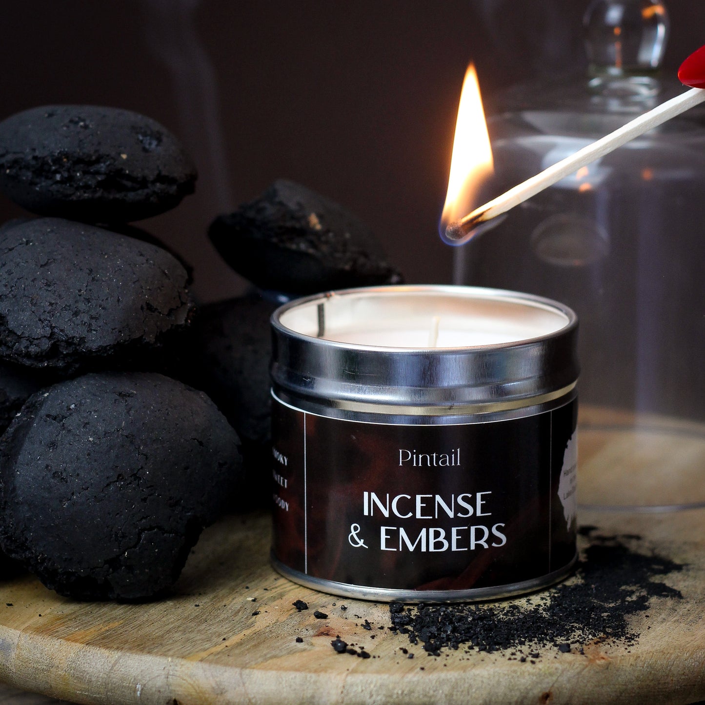Incense & Embers Classic Tin Candle