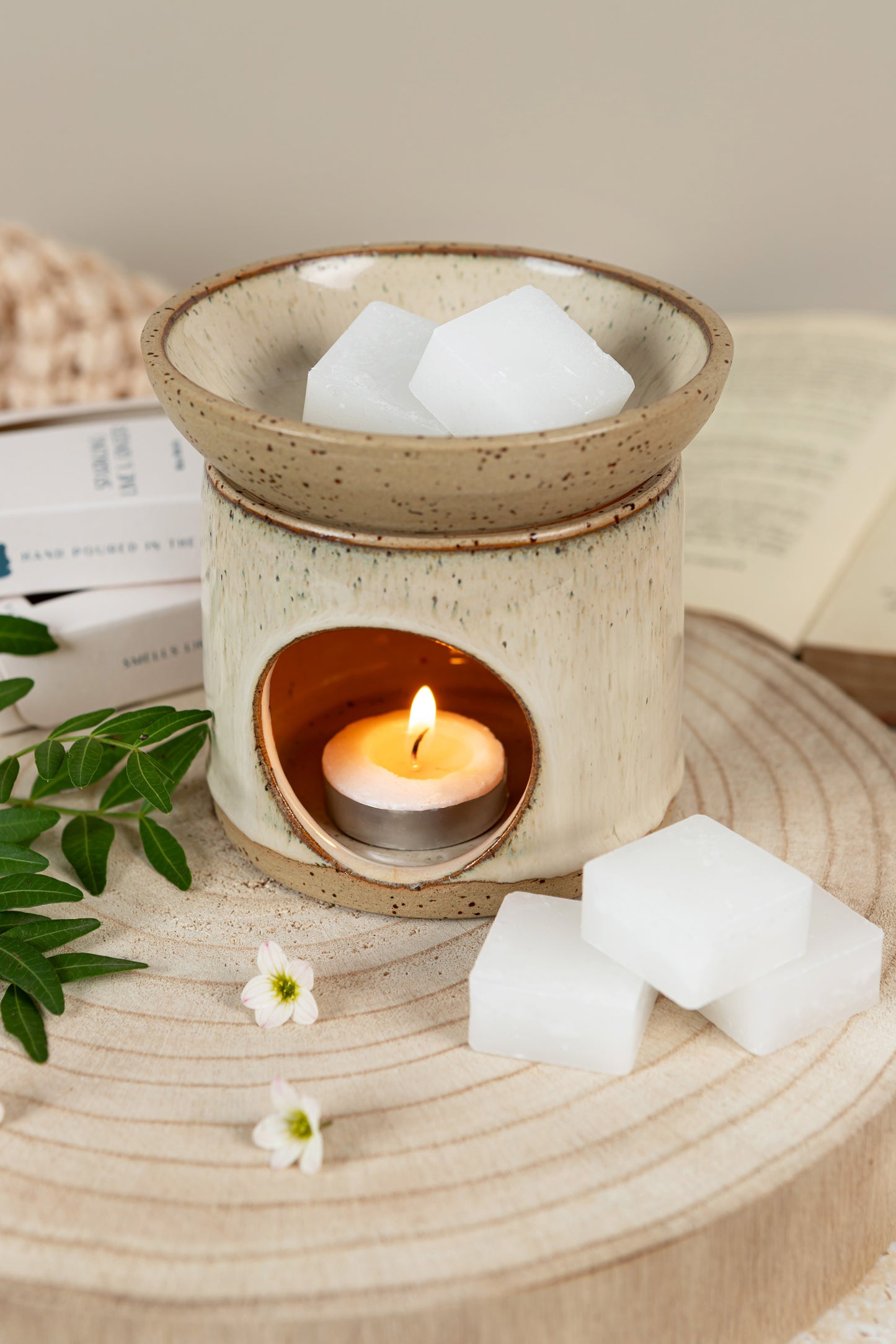 Cream Wax Melt Burner