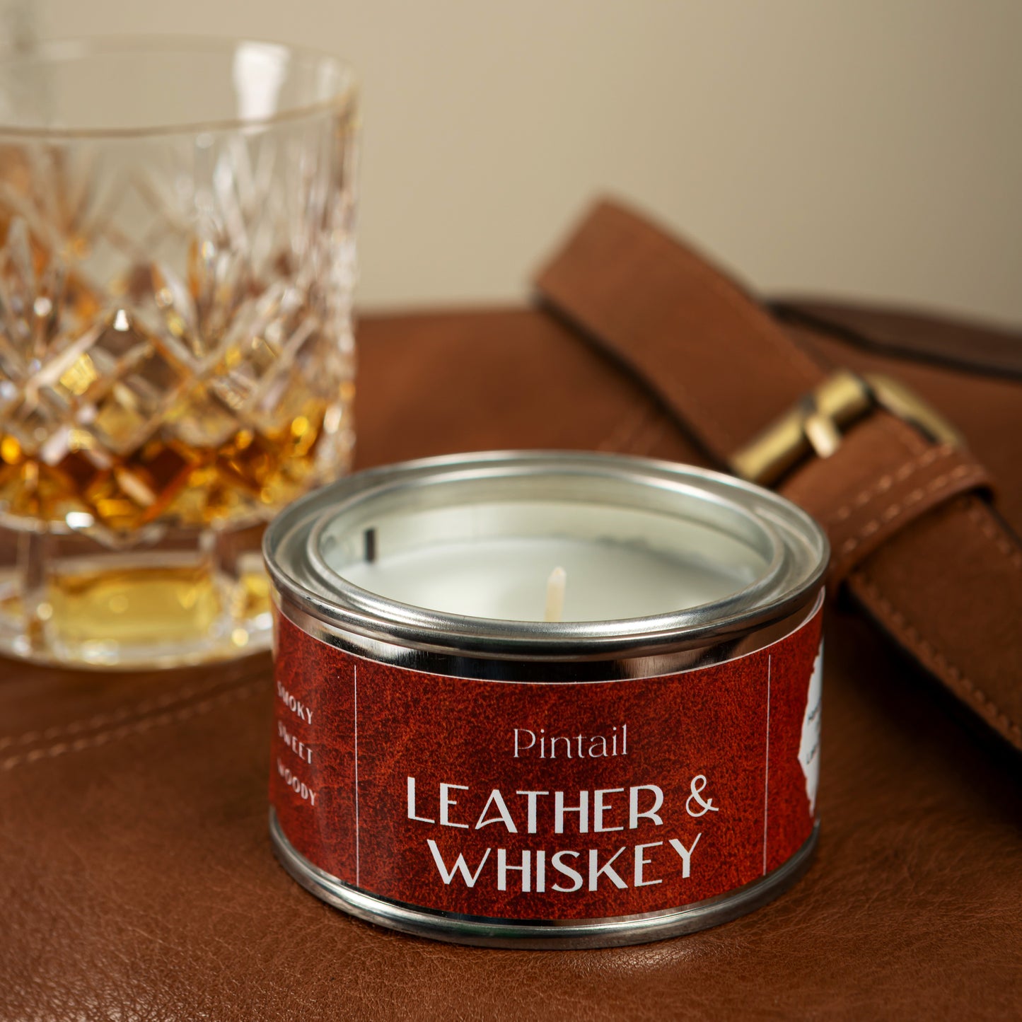 Leather & Whisky Paint Pot