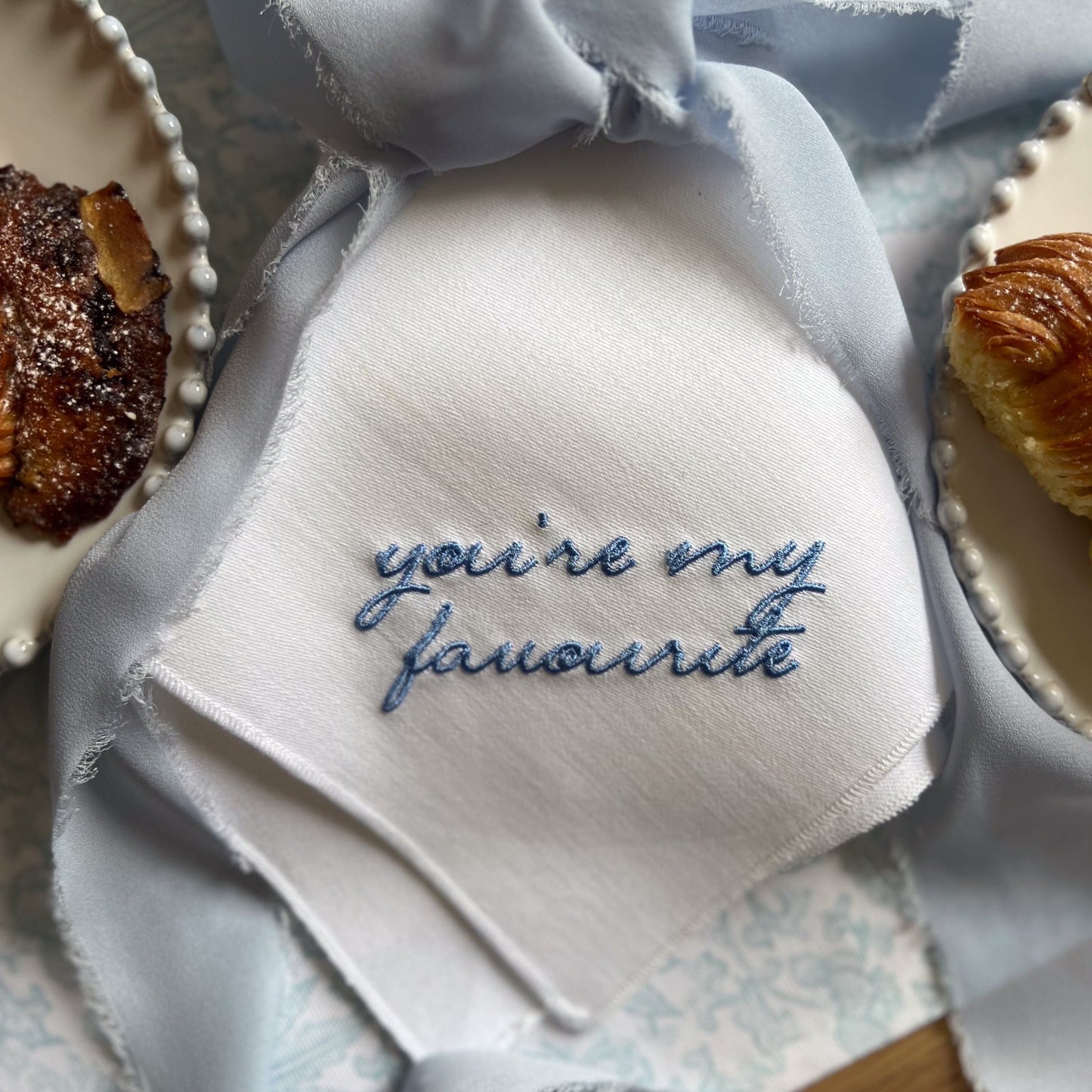 You're my Favourite Embroidered Napkins (Pair)