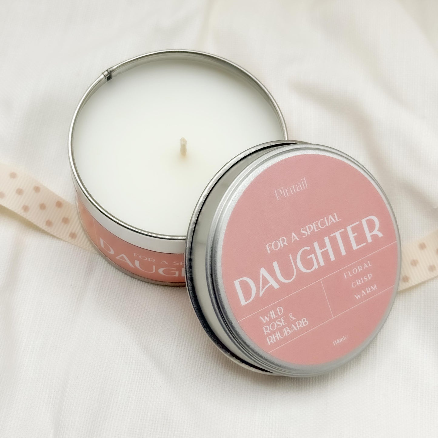 For a Special Daughter' Wild Rose & Rhubarb Occasion Candle