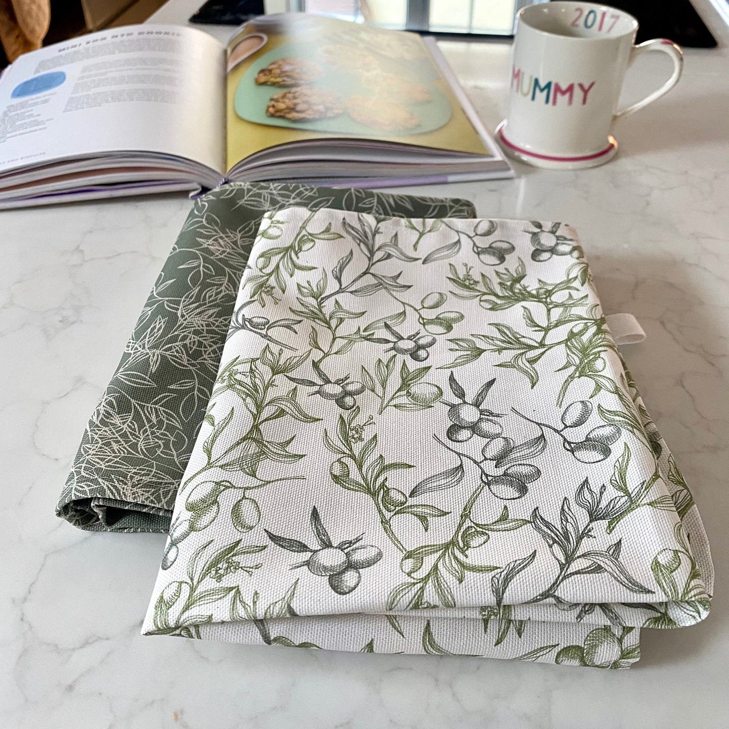 Botanical Tea Towel - Green