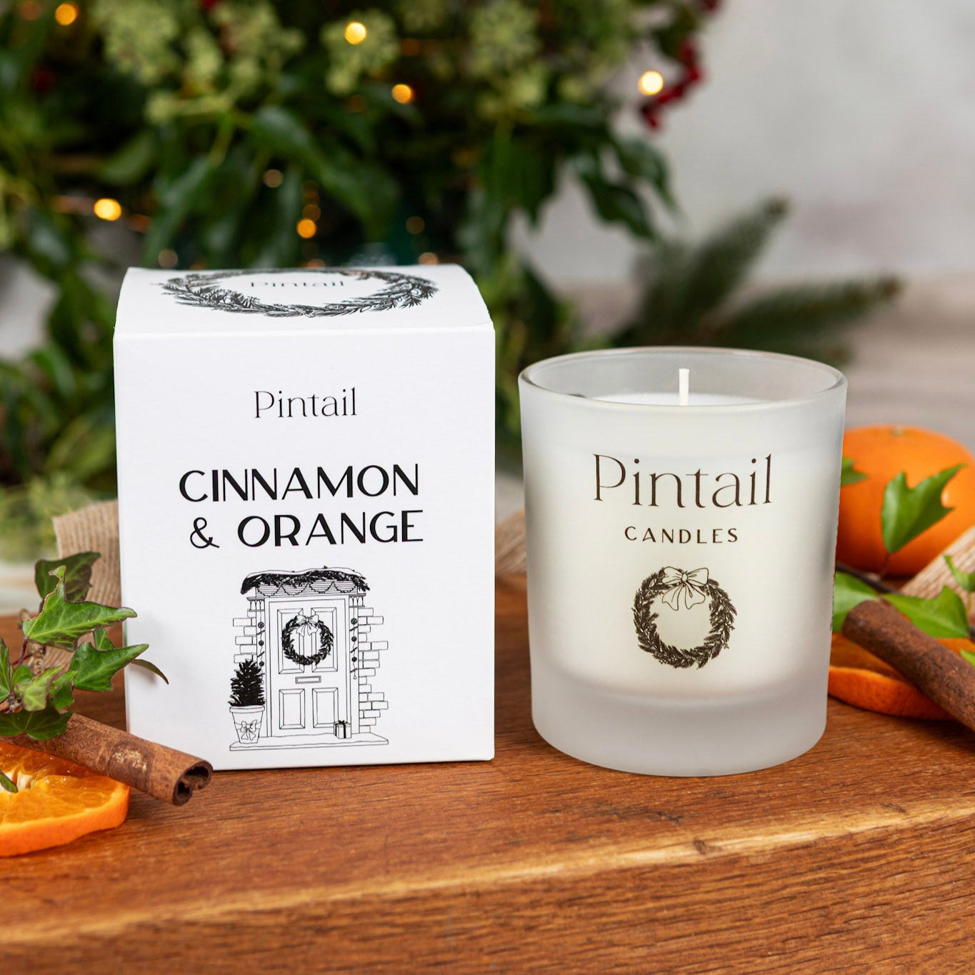 Cinnamon & Orange Glass Candle - Dispatching November