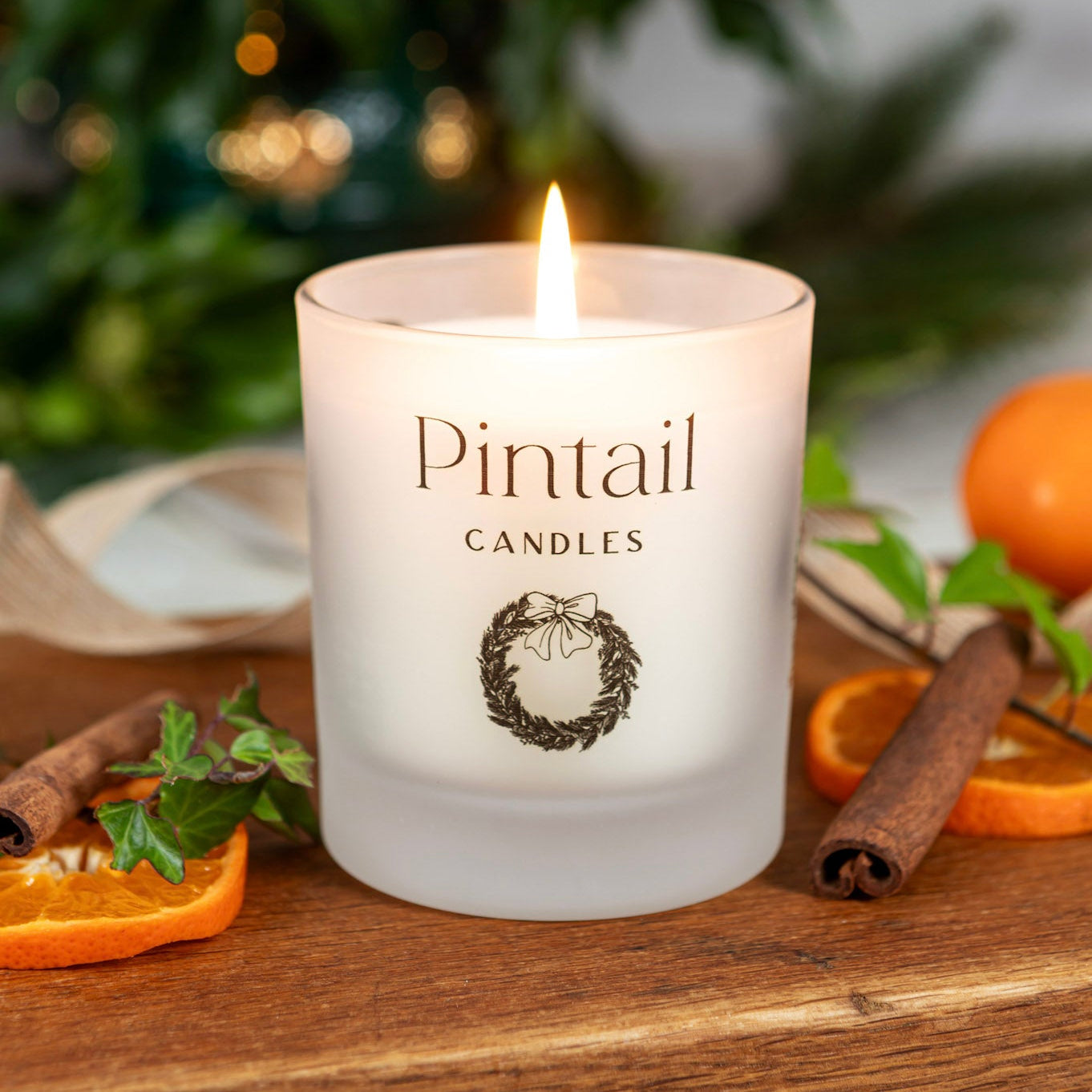 Cinnamon & Orange Glass Candle