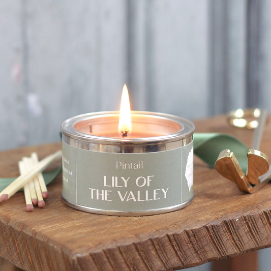 Lily Of The Valley Paint Pot Candle