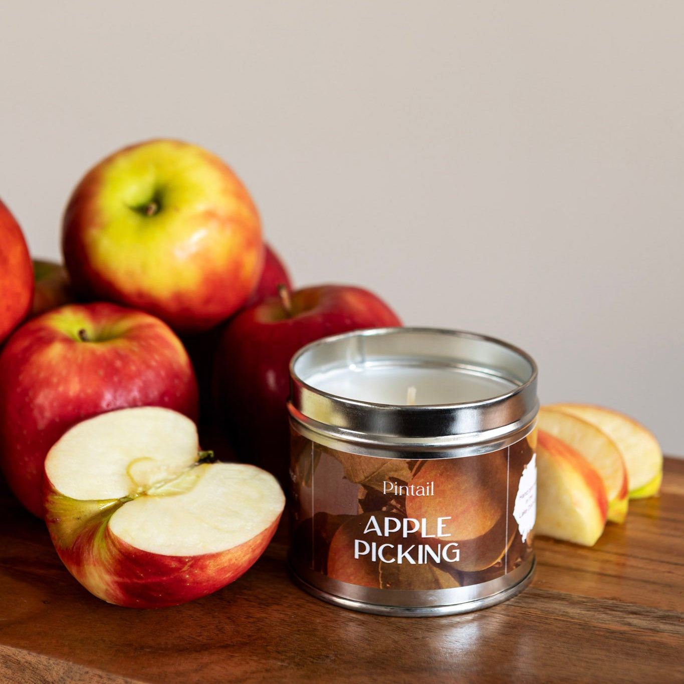 Apple Picking Classic Tin Candle