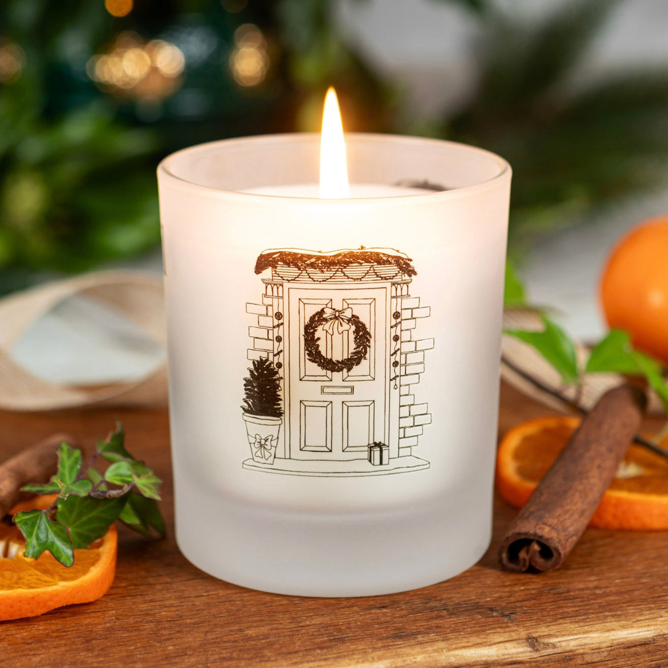 Cinnamon & Orange Glass Candle - Dispatching November