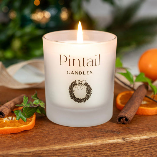 Cinnamon & Orange Glass Candle - Dispatching November