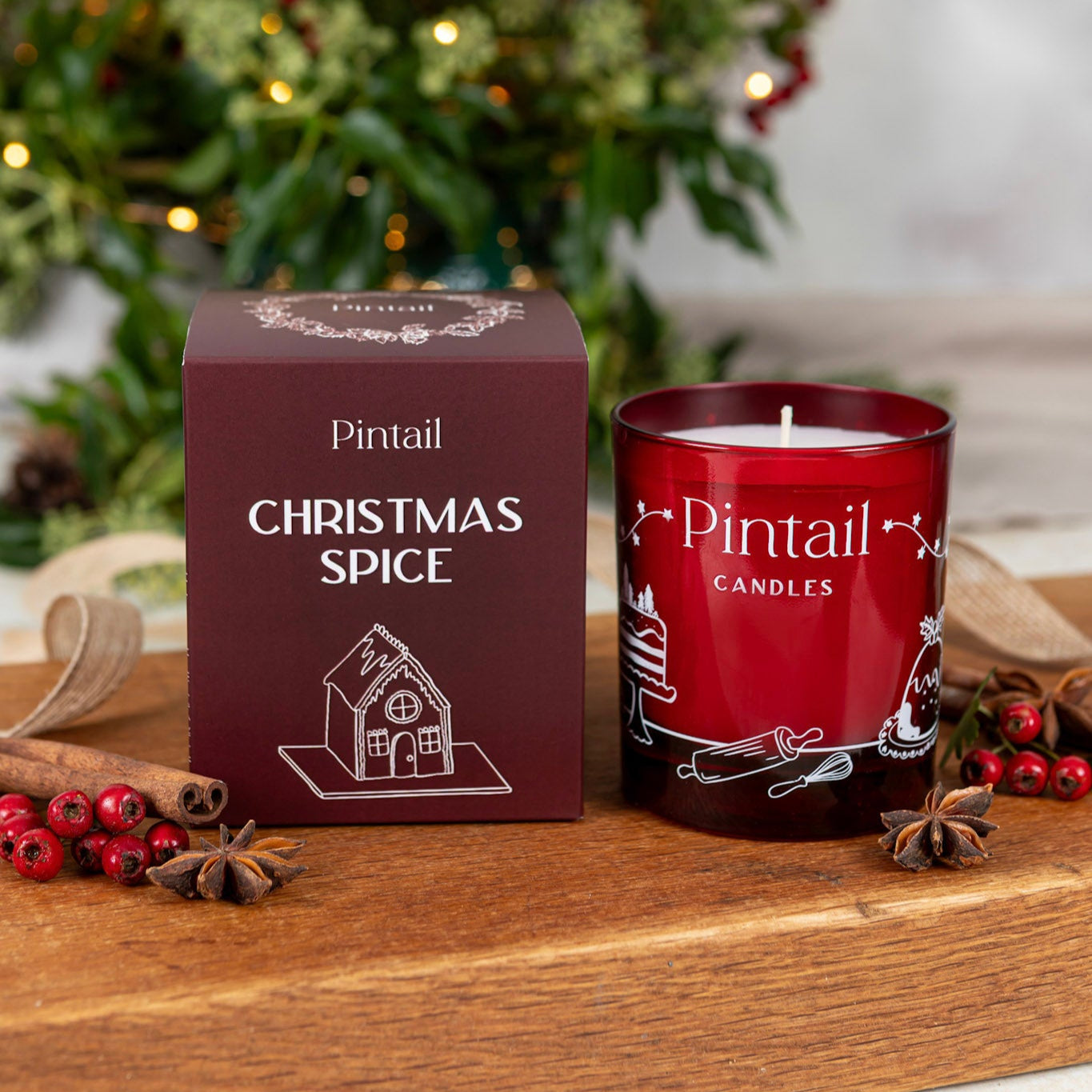 Christmas Spice Glass Candle - Dispatching November