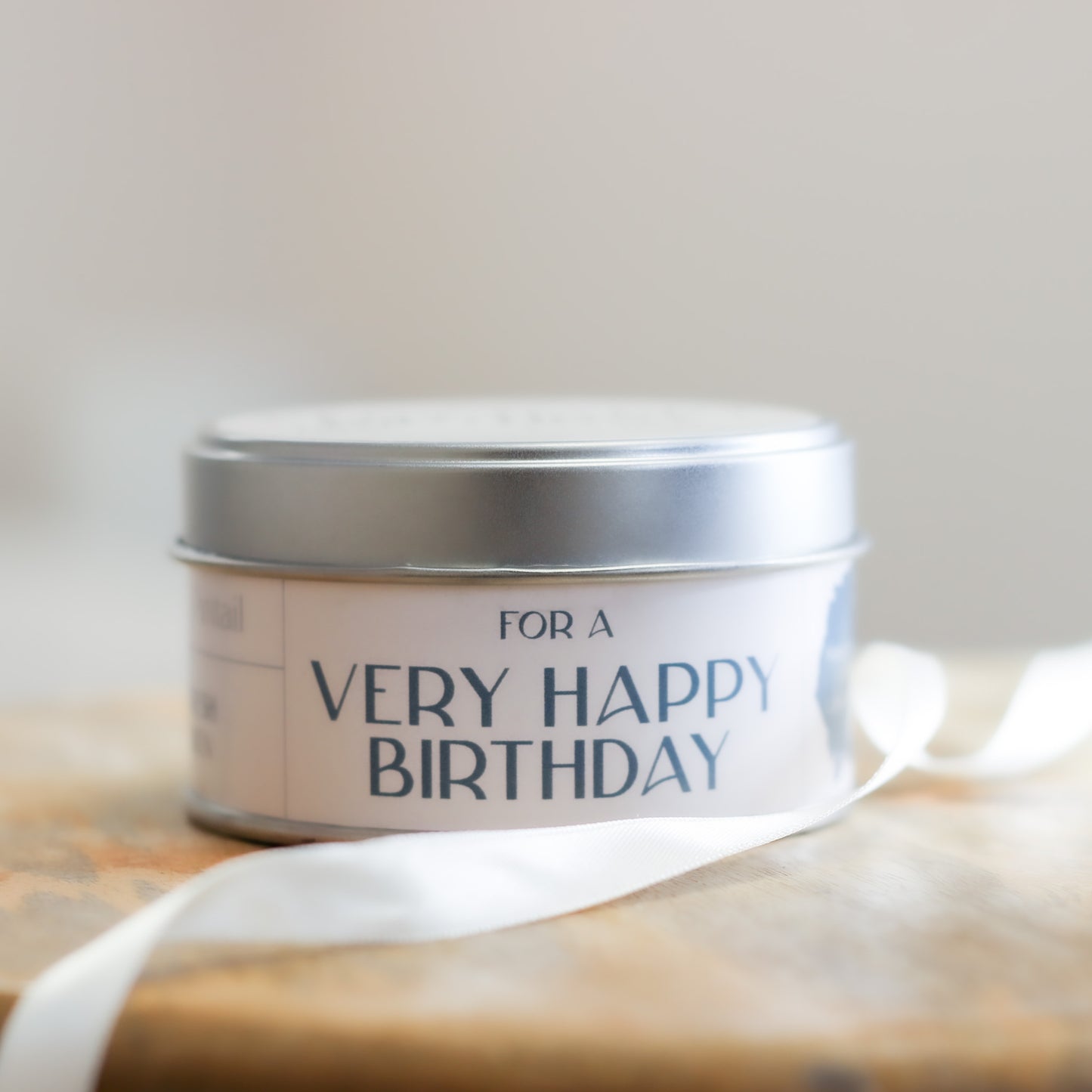 'For a Very Happy Birthday' Fresh Linen Occasion Candle