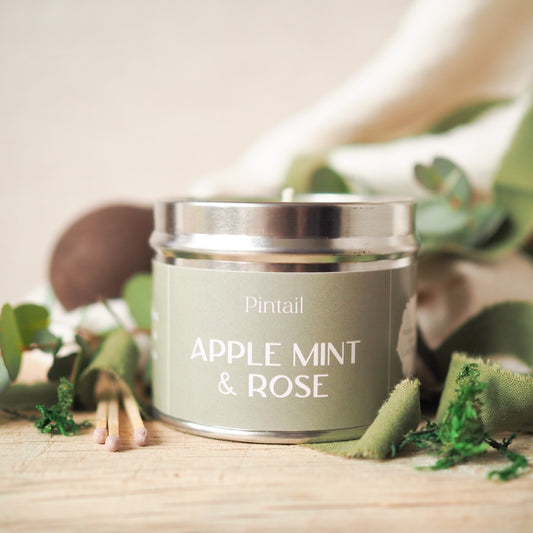 Apple Mint & Rose Paint Pot