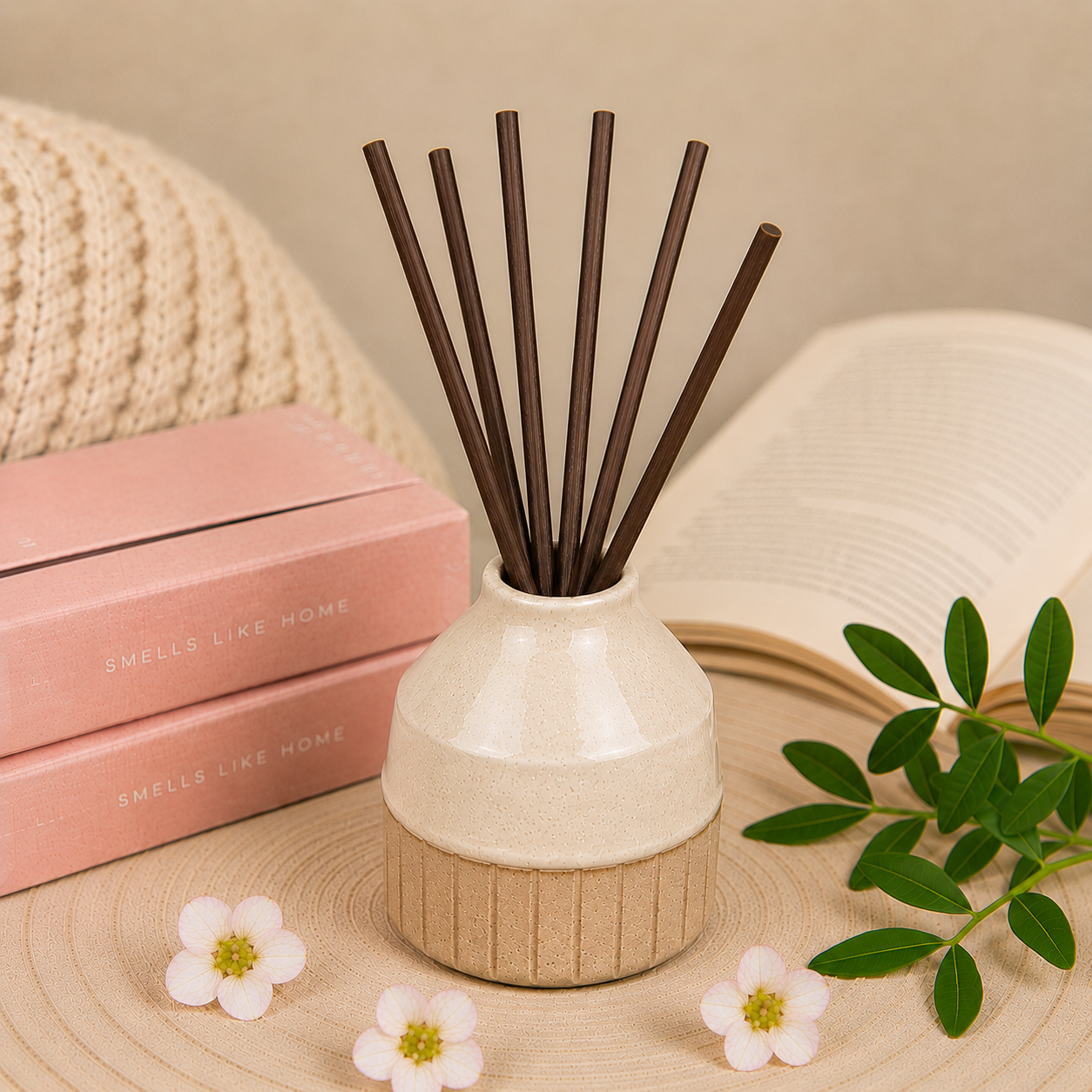 Cream Ceramic Diffuser