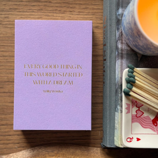 "Started With A Dream" Matchbox
