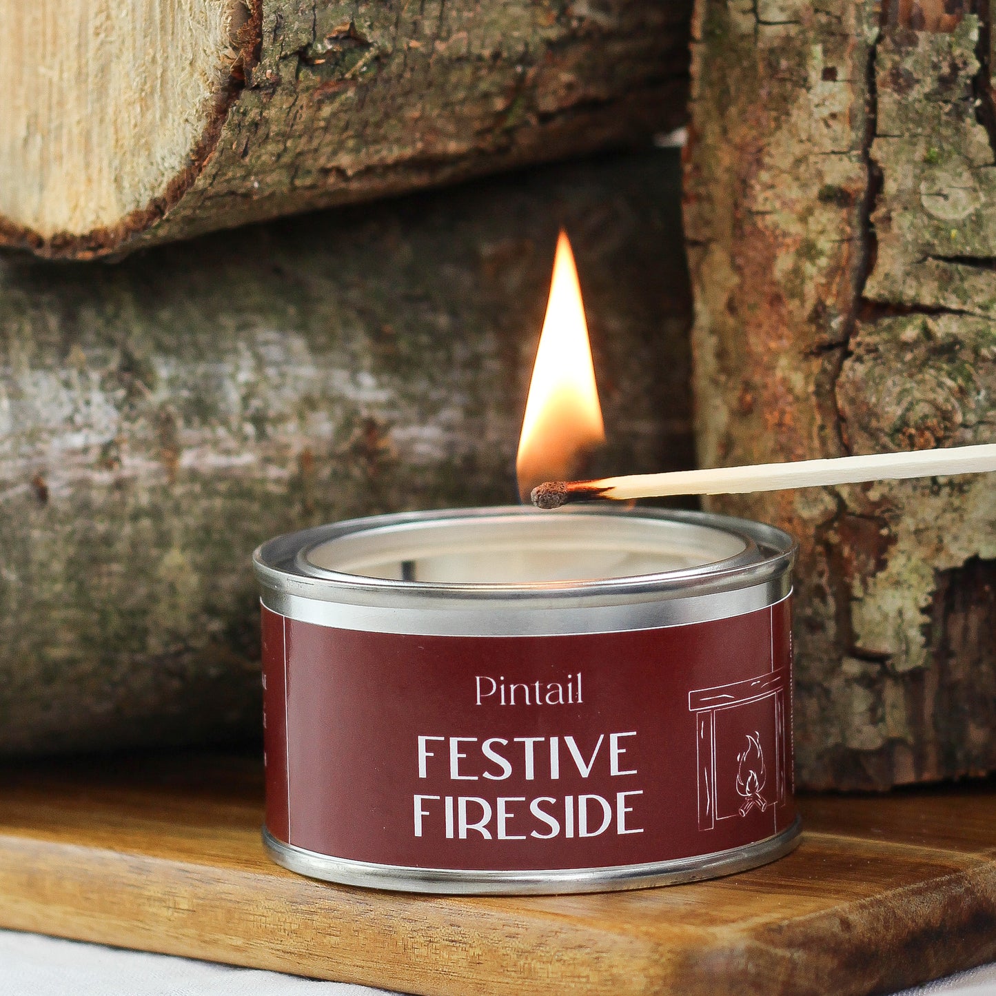 Festive Fireside Paint Pot