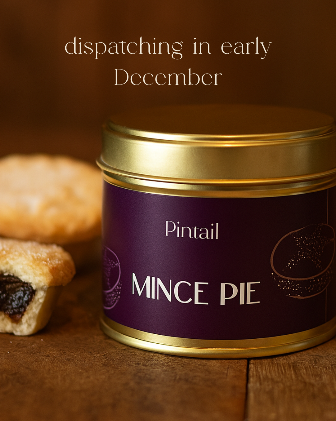 Limited Edition Mince Pie Classic Tin Candle - Dispatching Early December