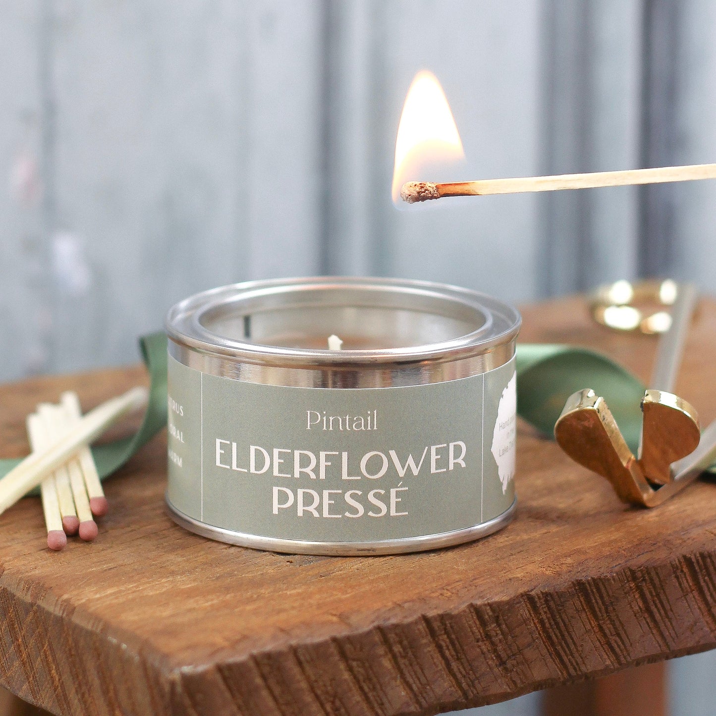 Elderflower Presse Paint Pot Candle