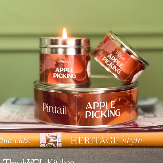 Apple Picking Classic Tin Candle