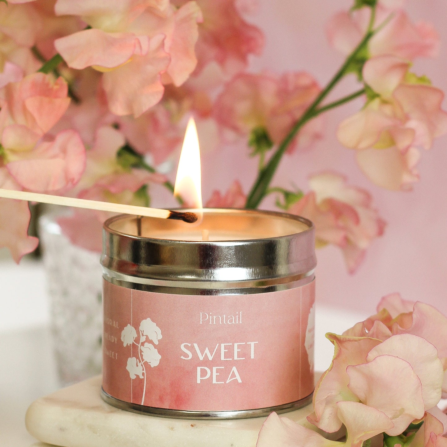 Sweet Pea Classic Tin Candle