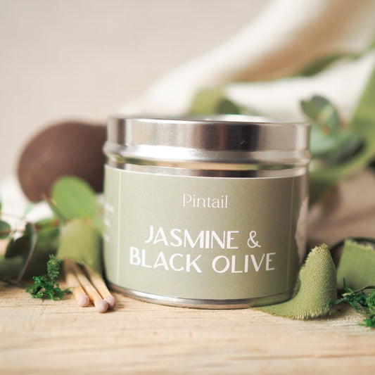 Jasmine & Black Olive Classic Tin