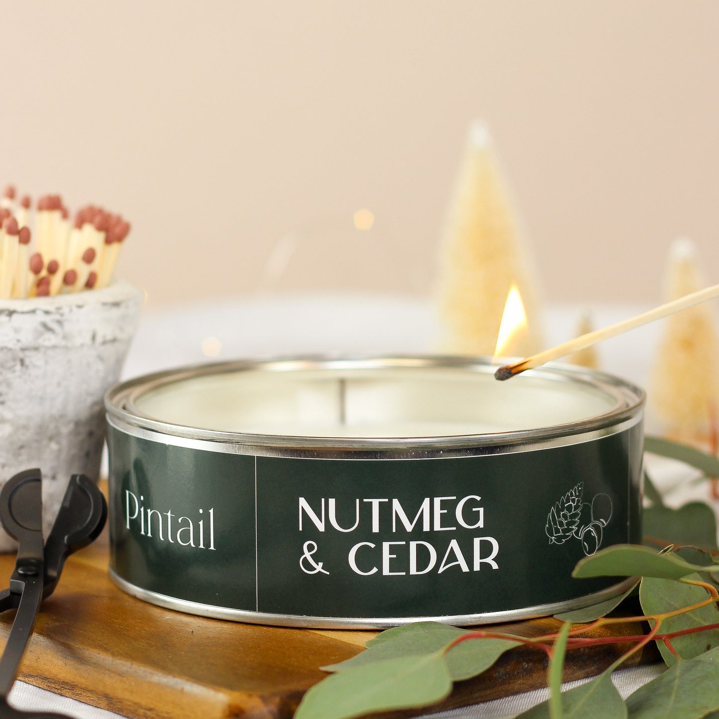 Nutmeg & Cedar Triple  Candle