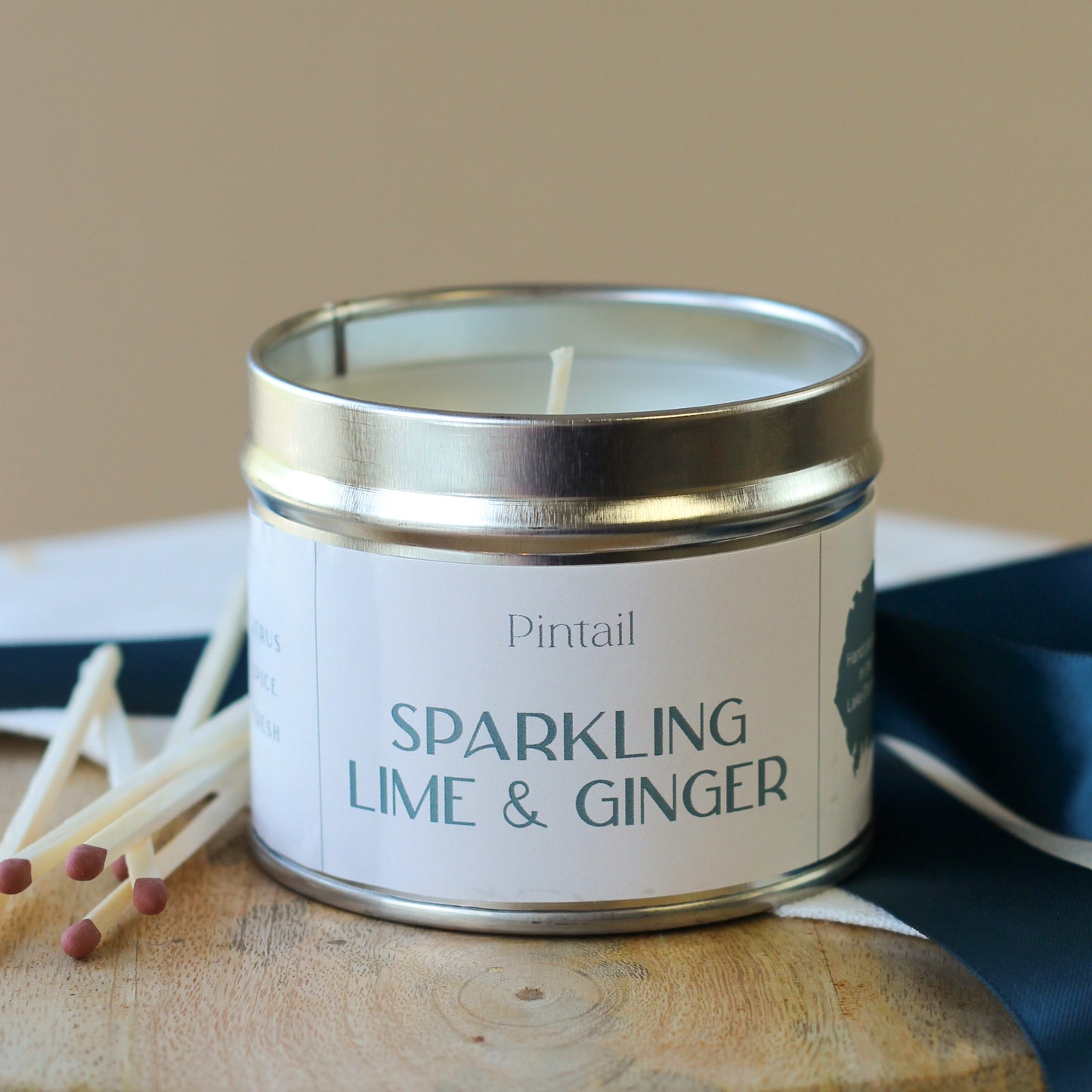 Sparkling Lime & Ginger Classic Tin Candle