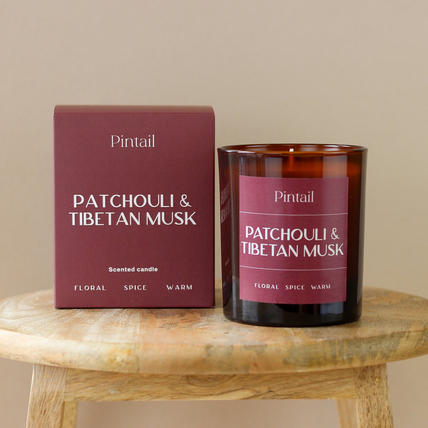 Patchouli & Tibetan Musk Glass Candle