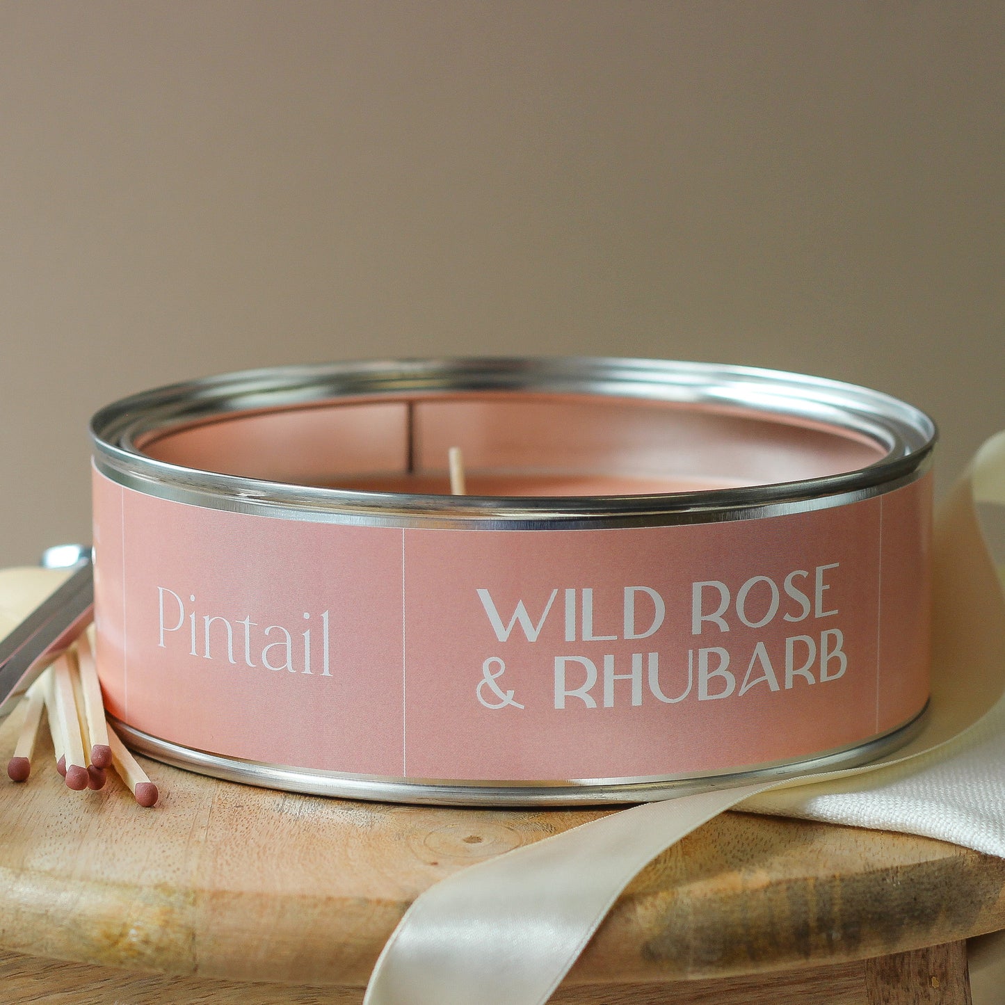 Wild Rose & Rhubarb Triple Wick Candle