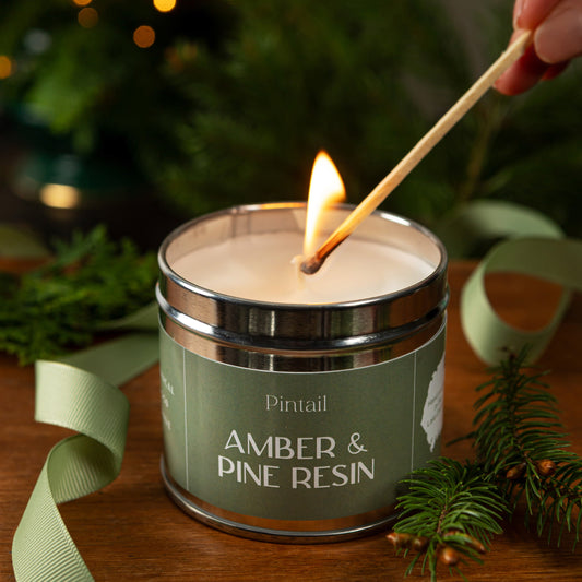 Amber & Pine Resin Classic Tin - Pre Order for September Dispatch