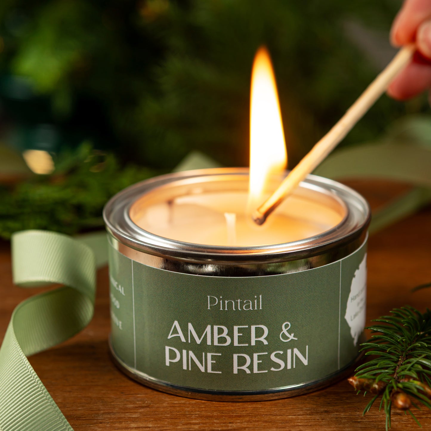 Amber and Pine Resin Paint Pot - Pre Order for September Dispatch