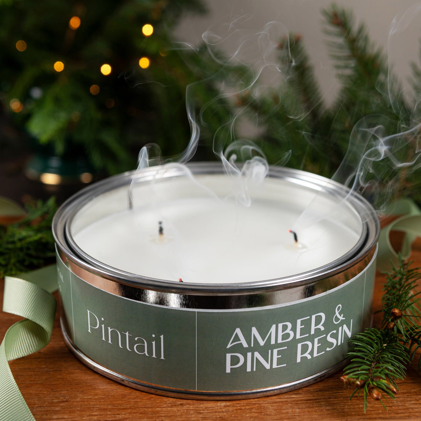 Amber & Pine Resin Triple Wick - Pre Order for September Dispatch