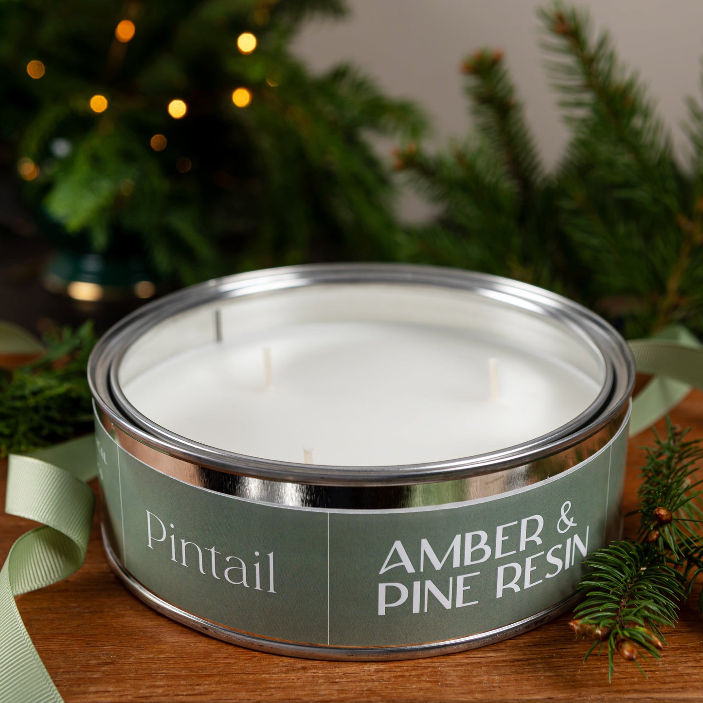 Amber & Pine Resin Triple Wick - Pre Order for September Dispatch