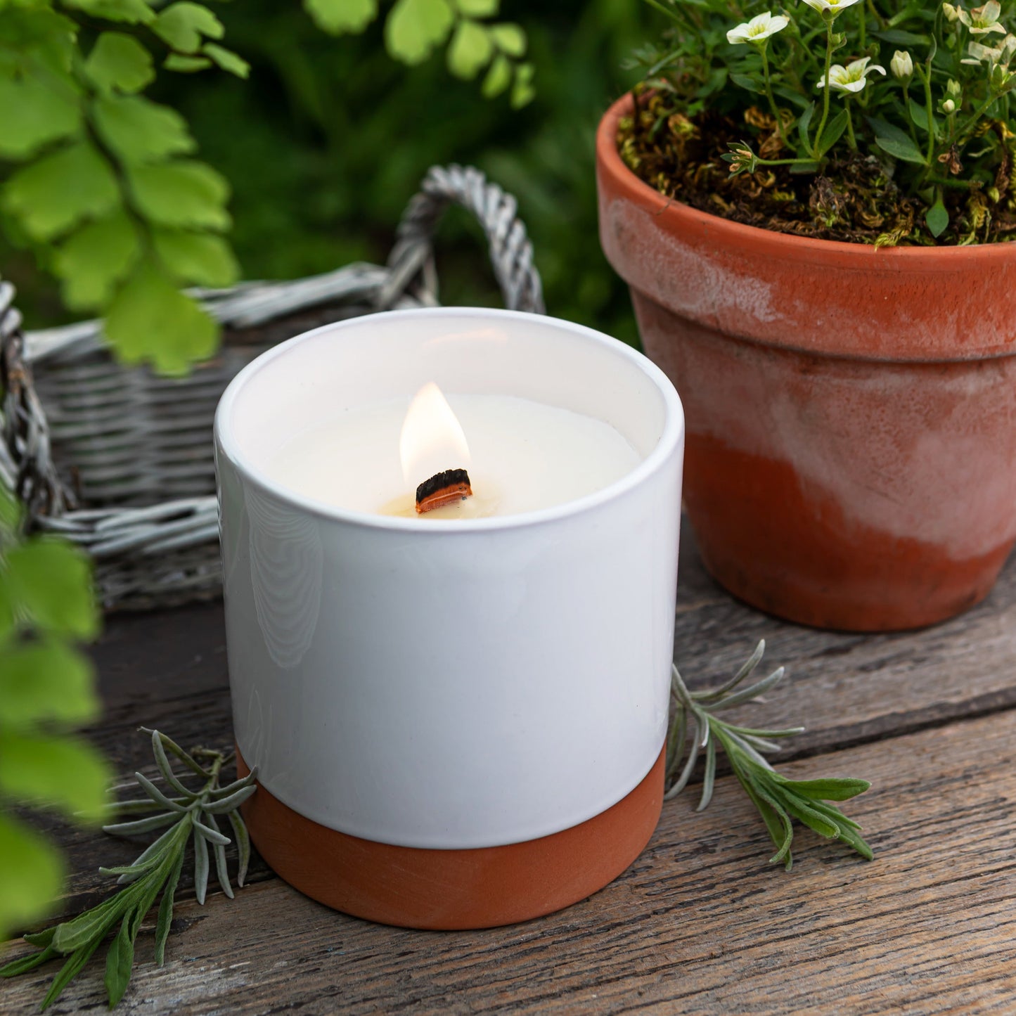 Citronella and Lavender Ceramic Candle