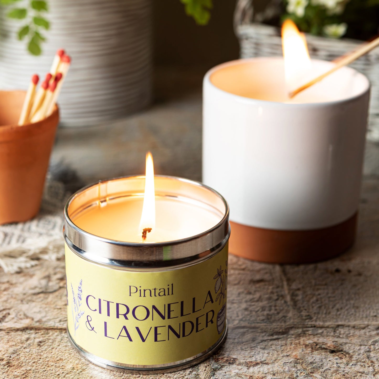 Citronella and Lavender Classic Tin Candle