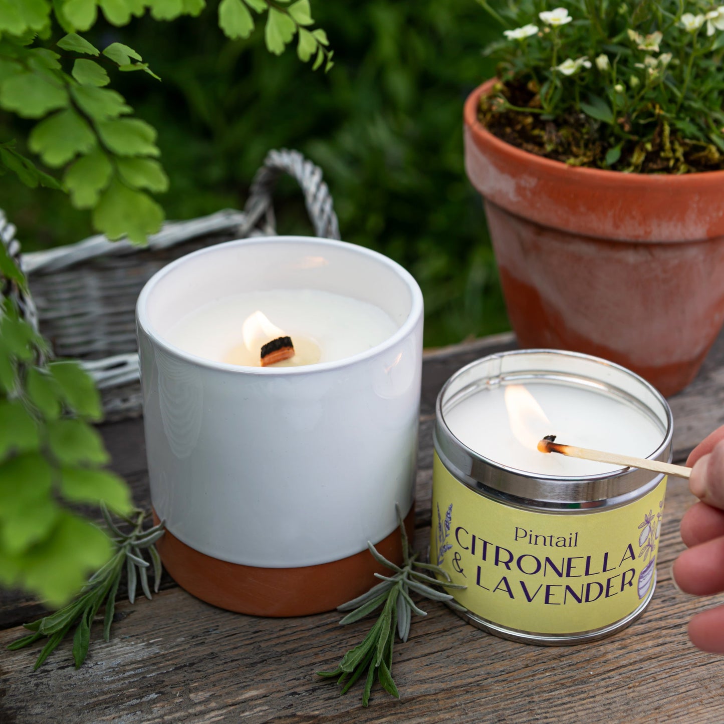 Citronella and Lavender Classic Tin Candle