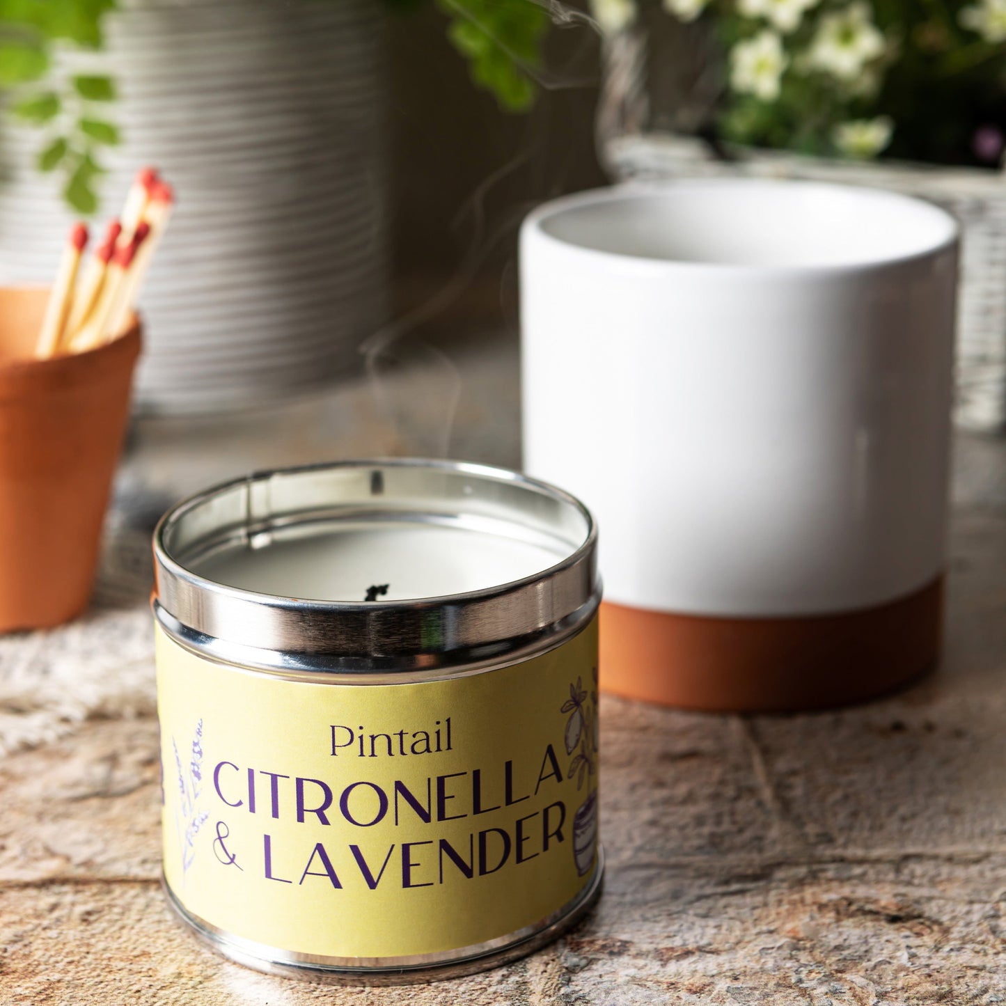 Citronella and Lavender Classic Tin Candle