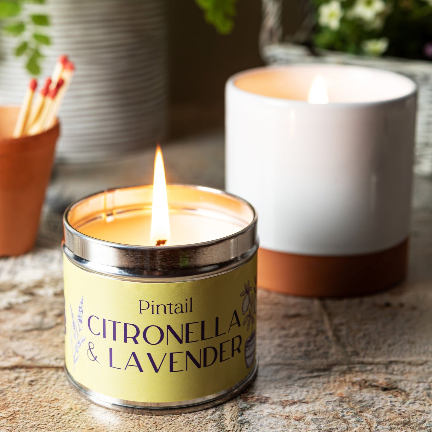 Citronella and Lavender Classic Tin Candle