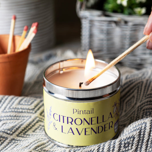 Citronella and Lavender Classic Tin Candle